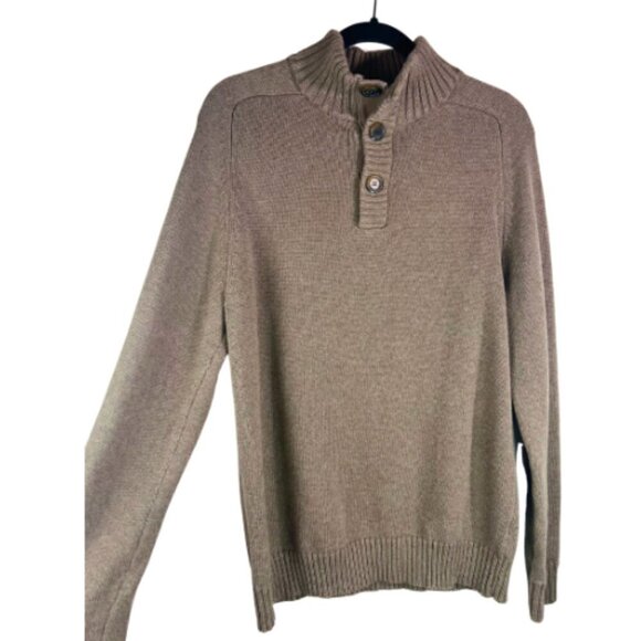 J. CREW FACTORY Brown Mens Henley Sweater Size M - Picture 5 of 11